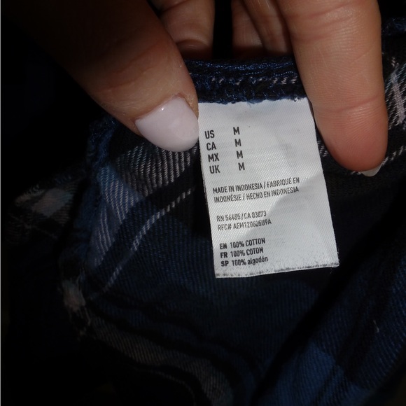 Blue and Black Plaid Shirt - Picture 5 of 5